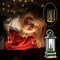 12" Christmas Snow Globe Lantern with Christmas Tree - Water Swirling Glitter LED Light Lantern with Music - Vintage Xmas Gifts - USB Plug or Battery Operated Home Decor (Christmas Tree)